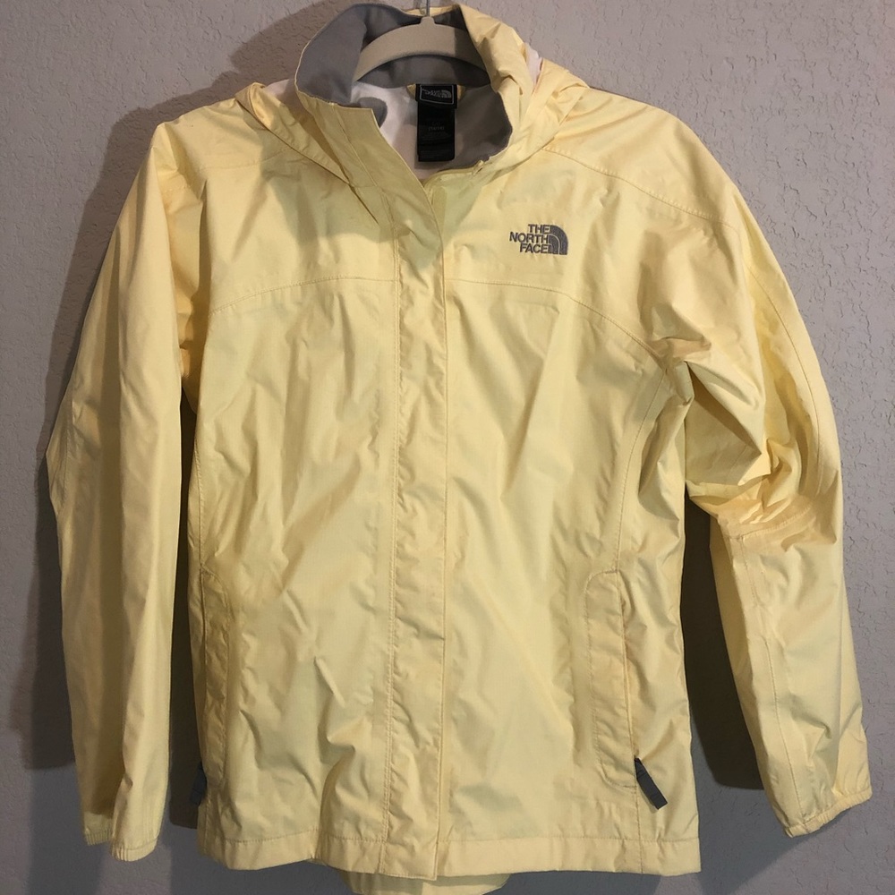 The North Face Light Yellow Rain Jacket